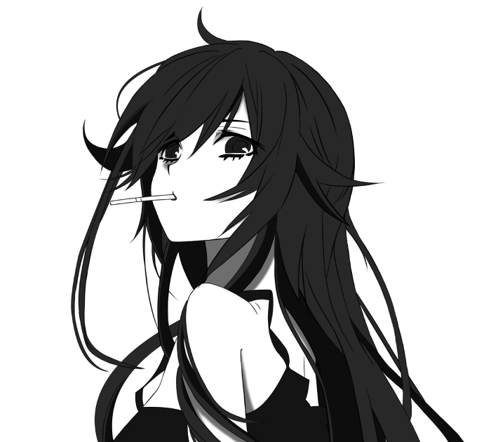 Hinh-avatar-anime-den-trang-don-gian-1