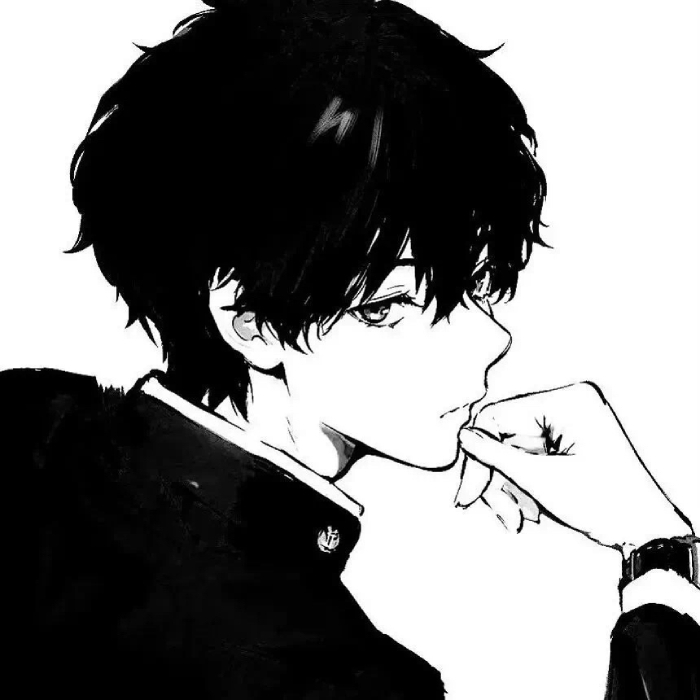 Hinh-avatar-anime-den-trang-don-gian-3
