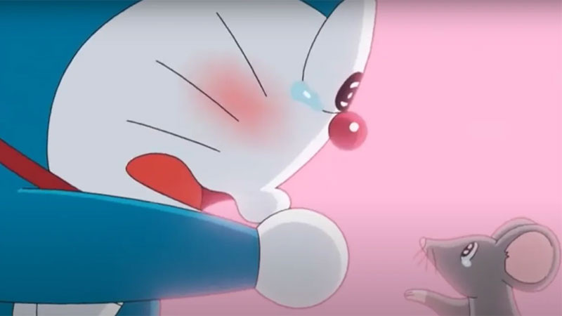 Doremon tự tin khoe bánh rán ngon lành