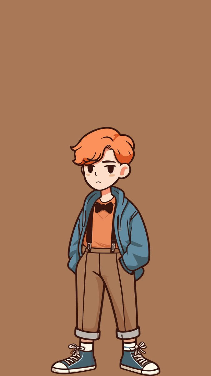 Ảnh hoạt hình Chibi hai người bạn dễ thương