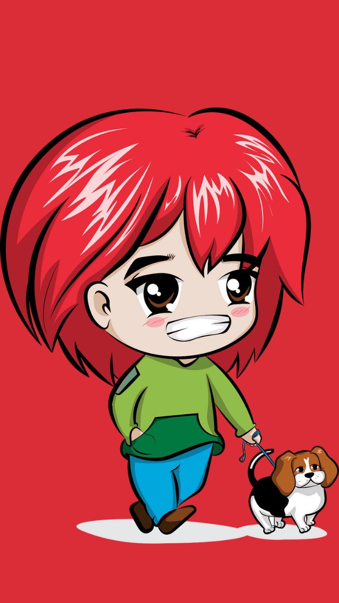 Tải hình ảnh hoạt hình Chibi với màu sắc tươi tắn