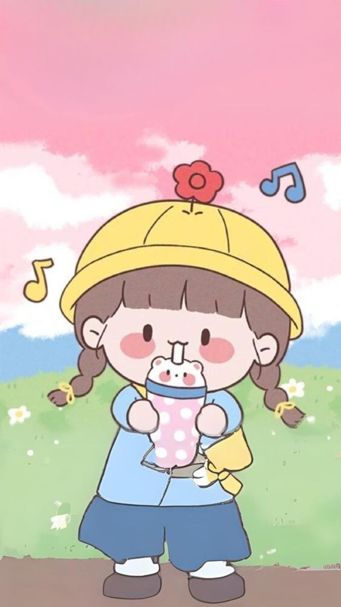 Mẫu hình nền hoạt hình mùa thu