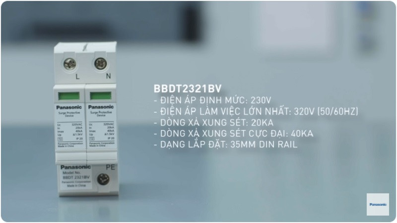 Đèn báo trạng thái hoạt động của CB chống sét Panasonic BBDT2321BV