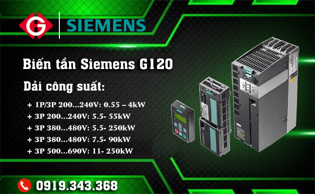 Biến tần Siemens Sinamics G120 dạng modular