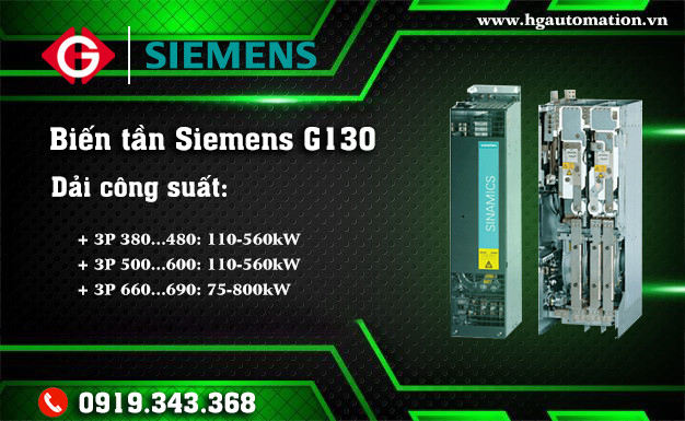 Biến tần Siemens Sinamics G130 dạng khung