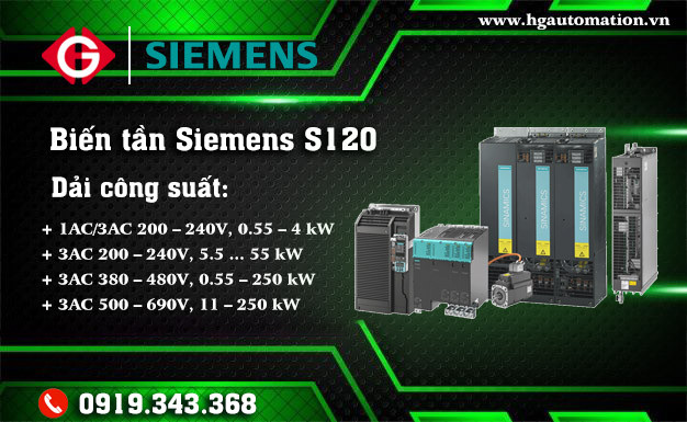 Biến tần Siemens Sinamics S120 hiệu suất cao