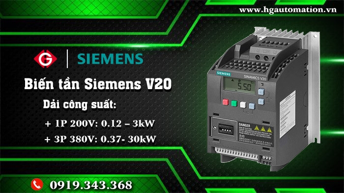 Biến tần Siemens Sinamics V20