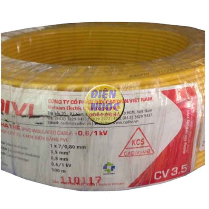 Dây điện Cadivi CV 3.5 chính hãng