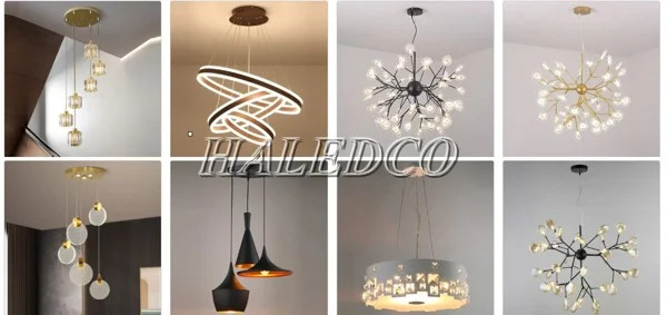 Đèn LED thả trần hiện đại cổ điển