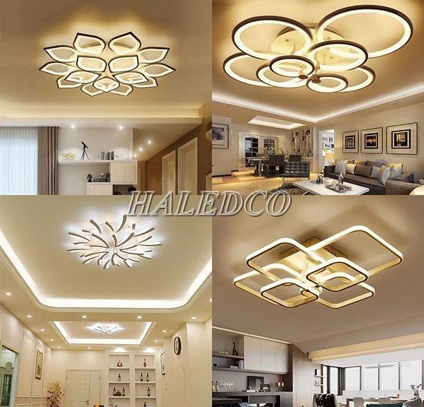 Đèn trần dạng mâm hiện đại
