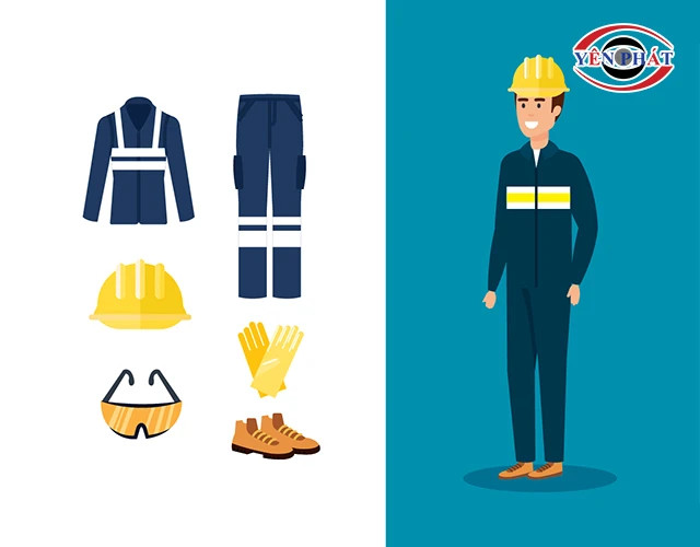Trang bị đầy đủ đồ bảo hộ lao động như găng tay cách điện và kính bảo hộ khi thực hiện công việc về điện