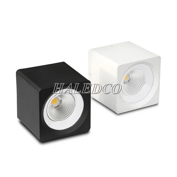 Đèn LED ốp trần vuông và tròn viền đen