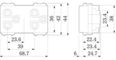 Ổ cắm đôi 3 chấu Panasonic WEV1582SW/WEV1582-7SW chất lượng cao