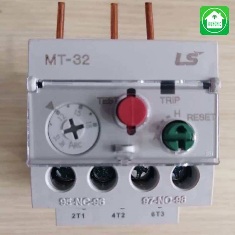 Mô hình rơ le nhiệt 1 pha chuyên dùng để bảo vệ động cơ và thiết bị trong gia đình