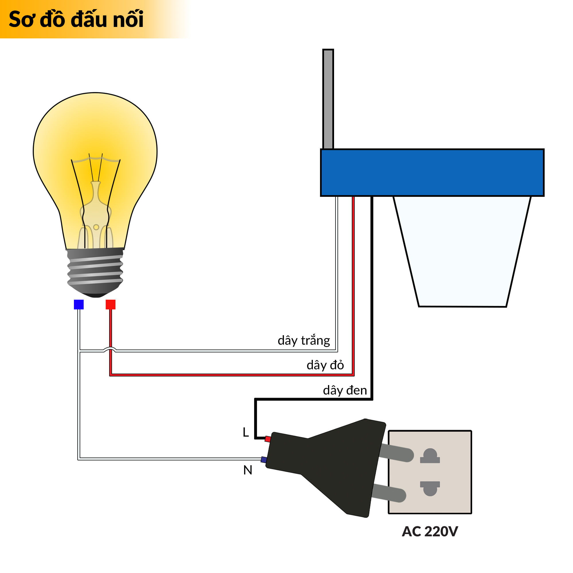 Sơ đồ đấu nối chi tiết cho công tắc cảm biến ánh sáng AS-10
