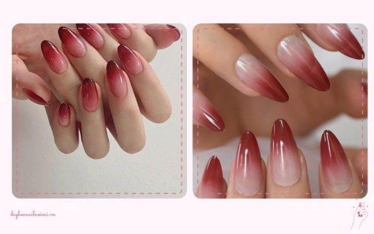 Màu đỏ ombre – Tạo điểm nhấn cho đôi bàn tay nàng