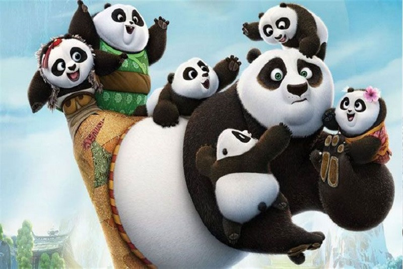 Gấu trúc 3D với bộ lông mềm mại, mắt sáng lấp lánh