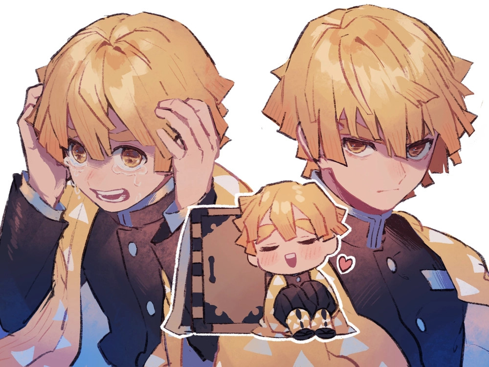 Ảnh Zenitsu Chibi siêu đáng yêu