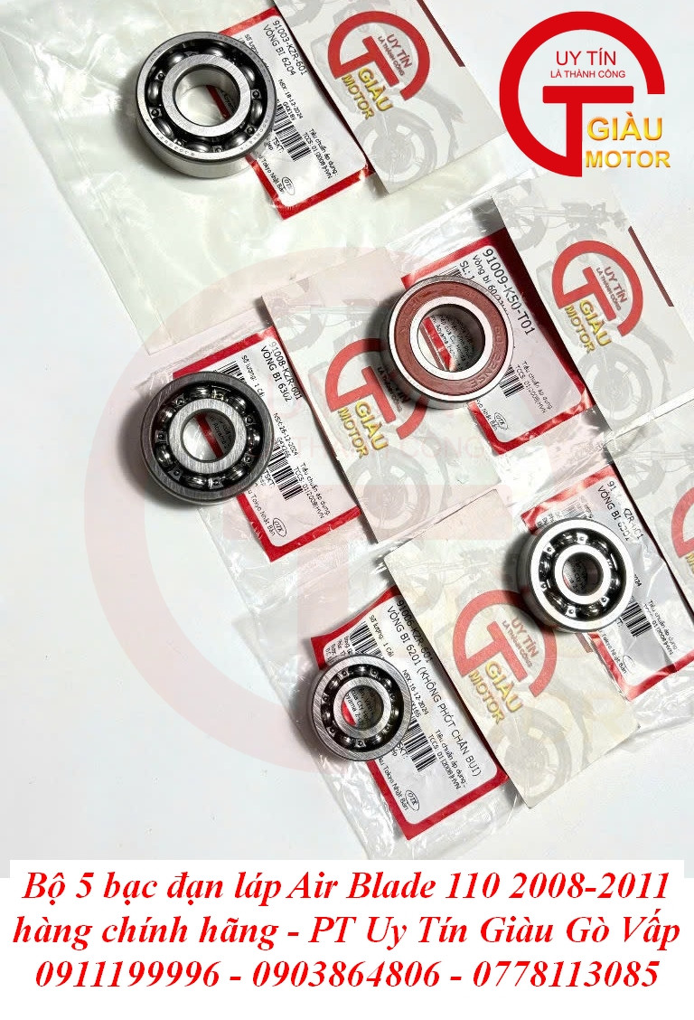 Bộ 5 bạc đạn láp Honda Air Blade 110
