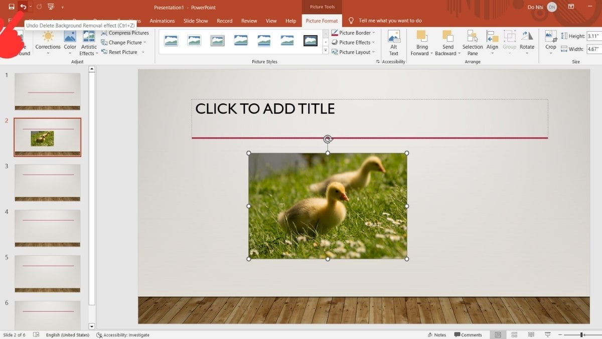Cách xóa ảnh đã chèn trên Powerpoint dễ