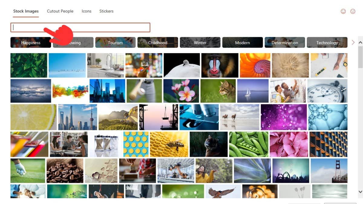 Bước 2: Cách chèn ảnh chứng khoán vào slide Powerpoint