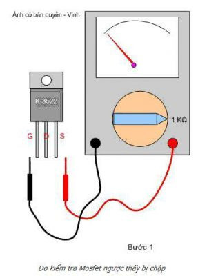 Bước 1: Chuẩn bị đồng hồ thang x1KW