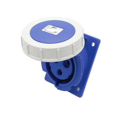 Ổ cắm âm loại kín nước dạng nghiêng 16A 3P 230V 6H IP67