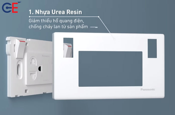 Chất liệu cao cấp của ổ cắm có công tắc riêng Panasonic