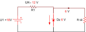 Ký hiệu và một ứng dụng cơ bản của Diode Zener trong mạch