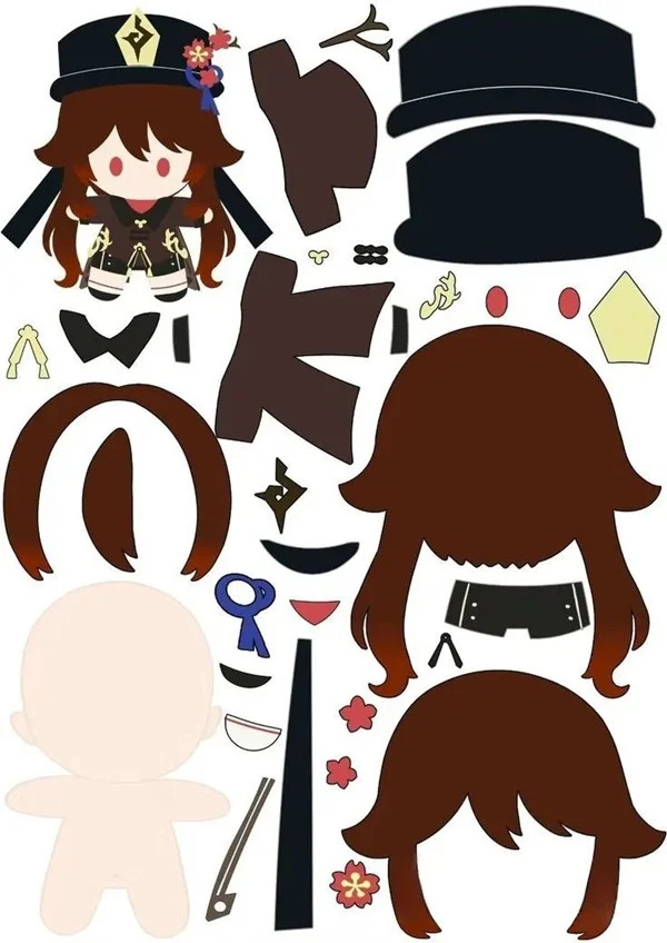Hình ảnh búp bê giấy cô gái