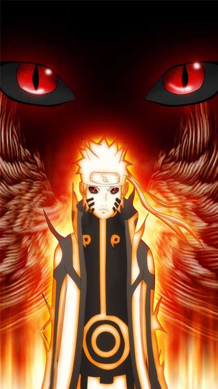Naruto cùng Cửu Vĩ Kurama ở trạng thái Bijuu Mode, sức mạnh bùng nổ