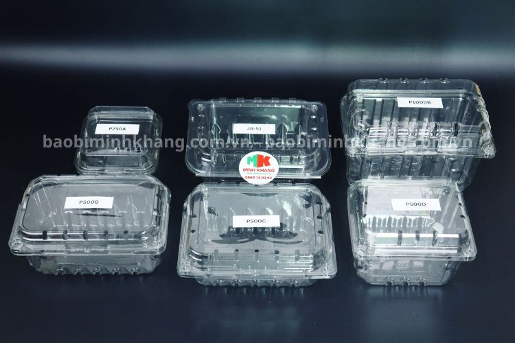 Hộp nhựa PET trong suốt giá sỉ tại Minh Khang