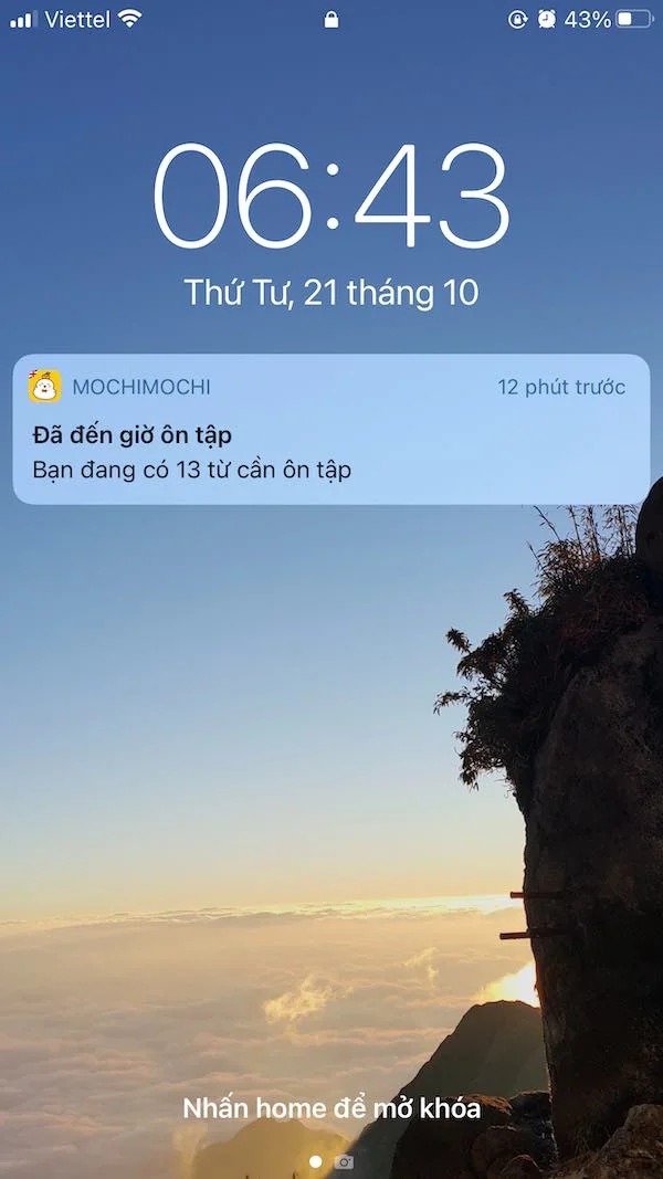 Thông báo từ MochiVocab