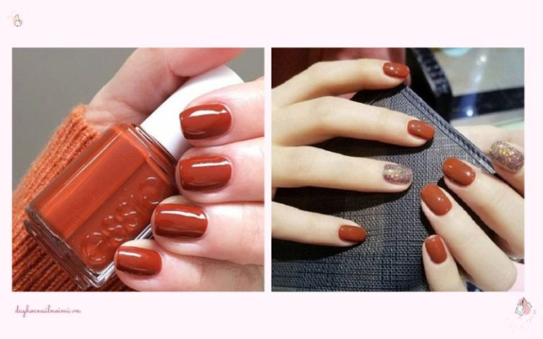 Mẫu nail màu đỏ gạch – Lựa chọn hàng đầu của các chị đẹp