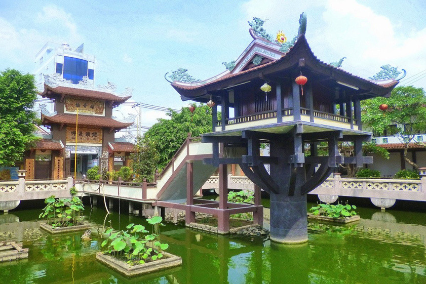 Chùa Một Cột hiện tại sau nhiều lần trùng tu