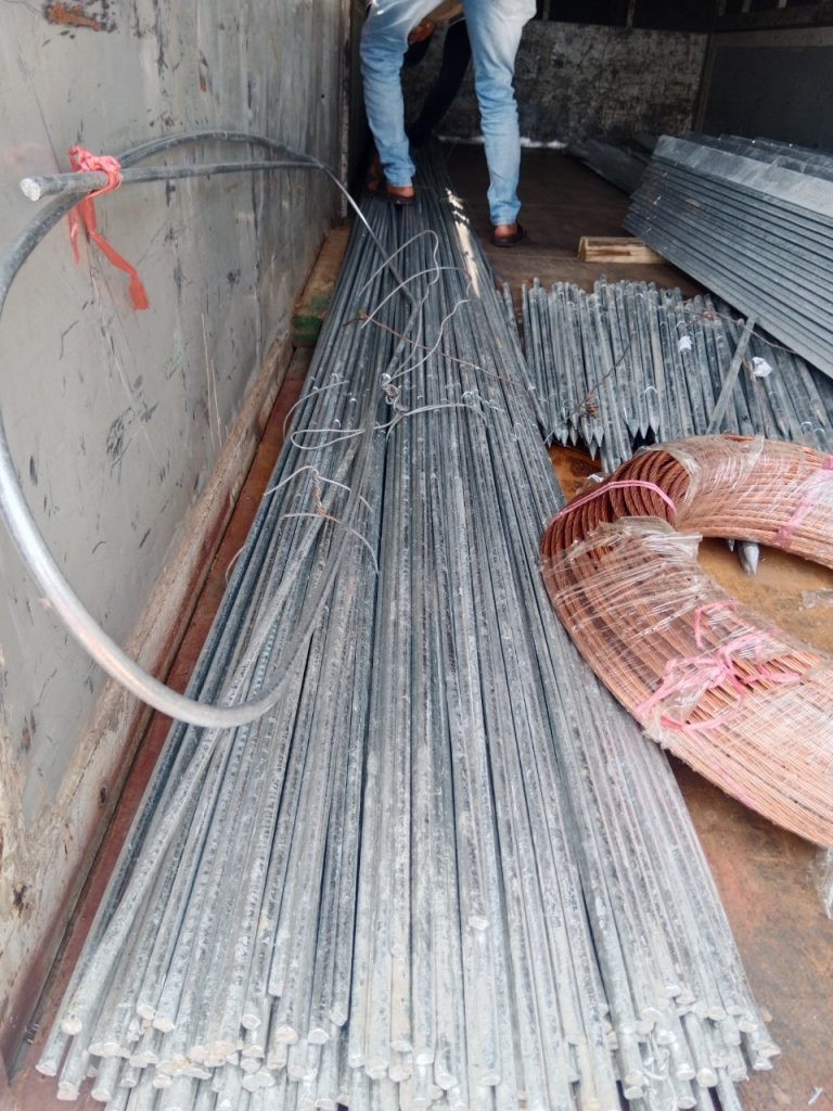Mô tả các cuộn dây tiếp địa đồng với nhiều kích cỡ khác nhau