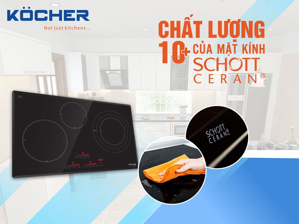 Mặt kính Schott Ceran, một trong những loại kính cao cấp nhất