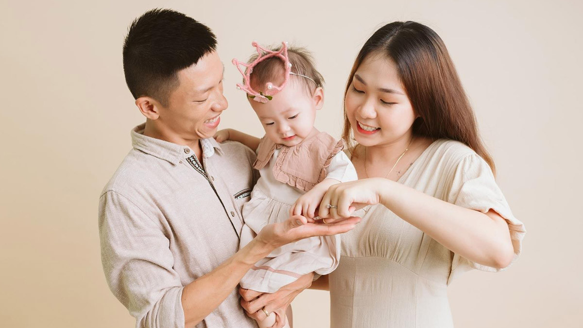 Concept chụp ảnh gia đình 3 người
