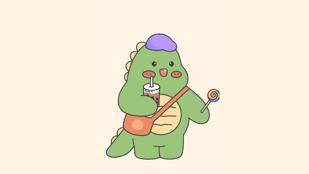 Ảnh Khủng Long cute phong cách hoạt hình