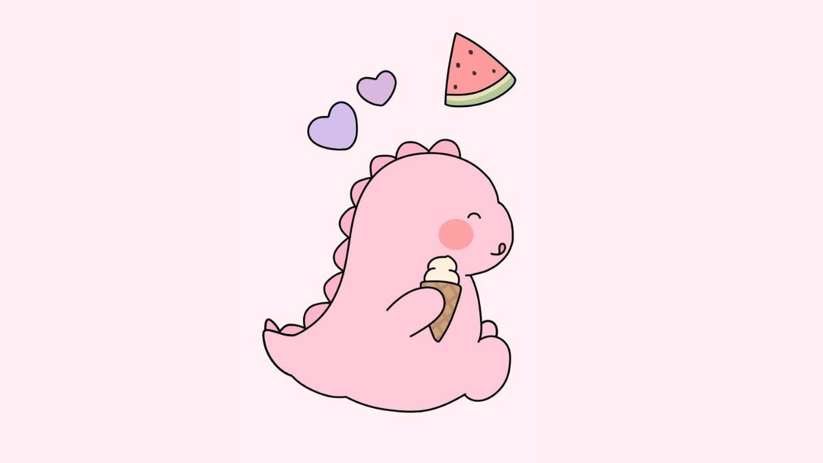 Ảnh Khủng Long cute cho màn hình điện thoại