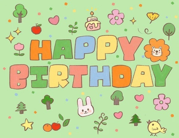 Ảnh sticker avatar sinh nhật hình bánh kem ba tầng
