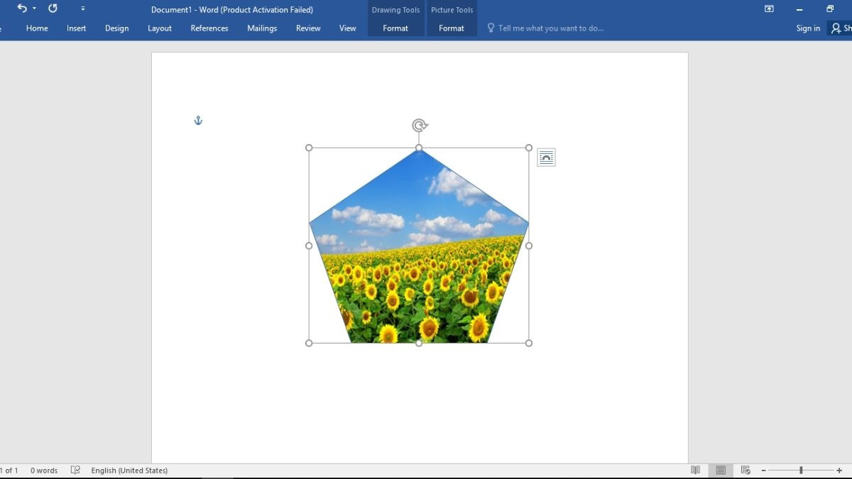 Bước 3: Cách chèn hình ảnh vào Shape trong Word