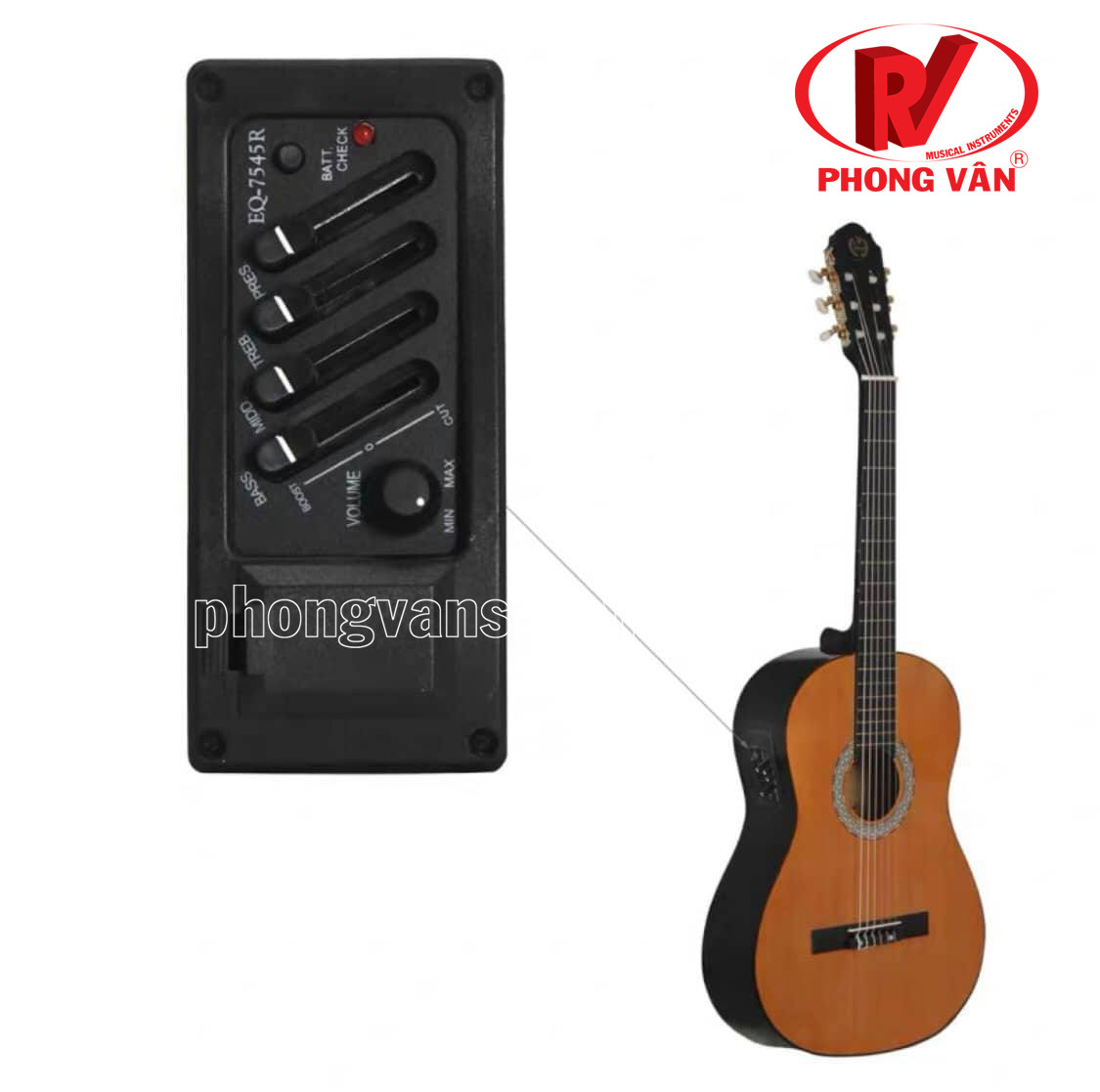 EQ 7545R khuếch đại âm thanh cho đàn guitar