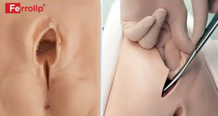 Hình ảnh vết rạch tầng sinh môn sau sinh thường đã se lại