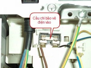 Vị trí cầu chì cấp nguồn trong lò vi sóng