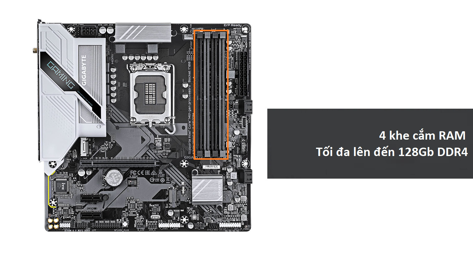 Cổng kết nối trên Mainboard Gigabyte B760M