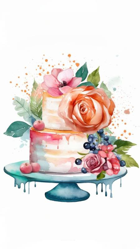 Ảnh vẽ tay đẹp cho điện thoại với màu sắc pastel