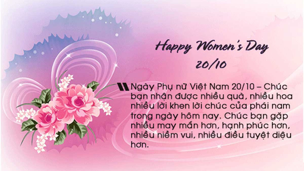 Hình ảnh 20/10 với sắc hoa tươi thắm