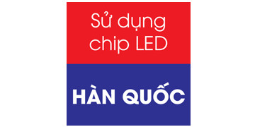 Đèn LED âm trần sử dụng chip LED hiệu suất cao từ Hàn Quốc