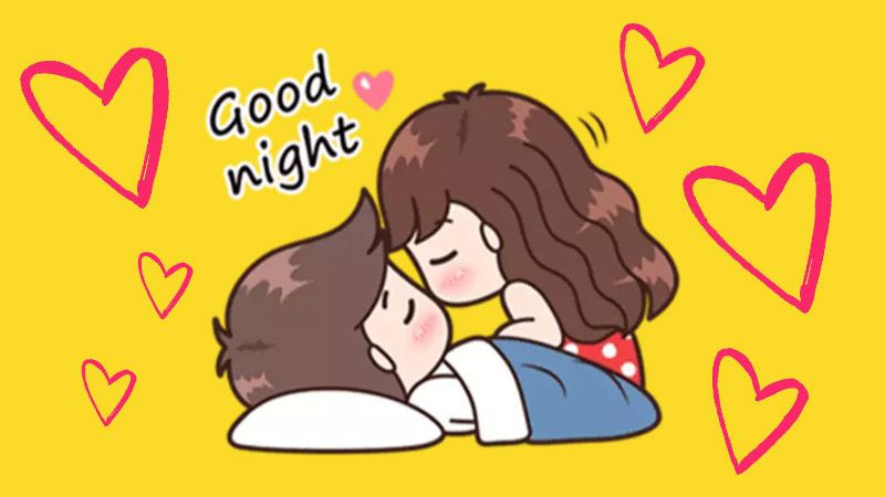 Ảnh hoạt hình chúc ngủ ngon đáng yêu